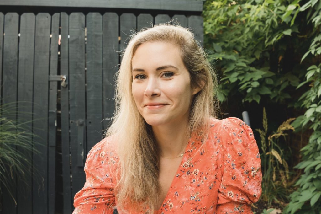Headshot of Kaley Relaz, Food Education Fellow. 